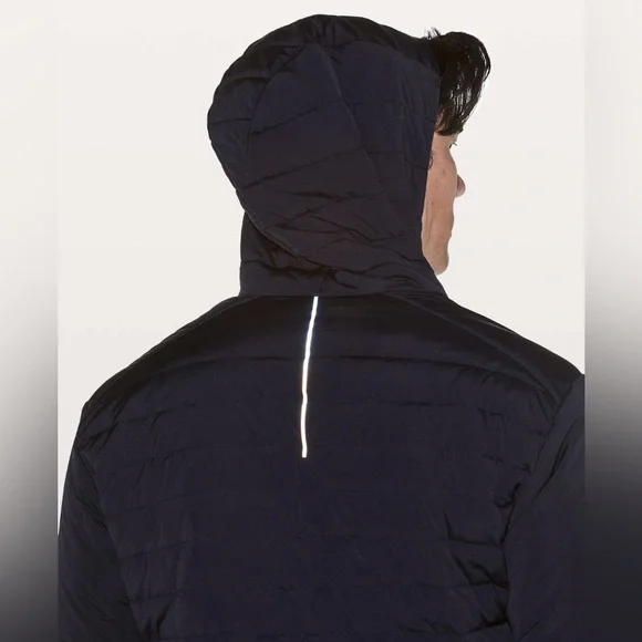 Lululemon Down For It All Jacket Black Hooded 700-Fill Goose Down Men’s - Picture 2 of 4